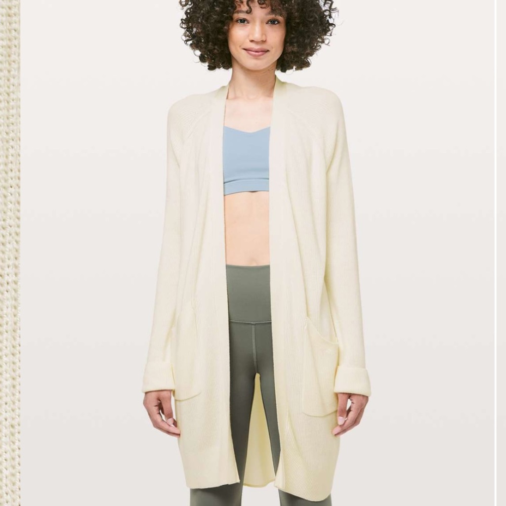 Lululemon Still At Ease Wrap (size 8) Angel Wing Color
